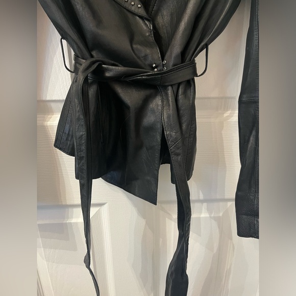 Michael Kors Leather Jacket with silver studs - Picture 7 of 16